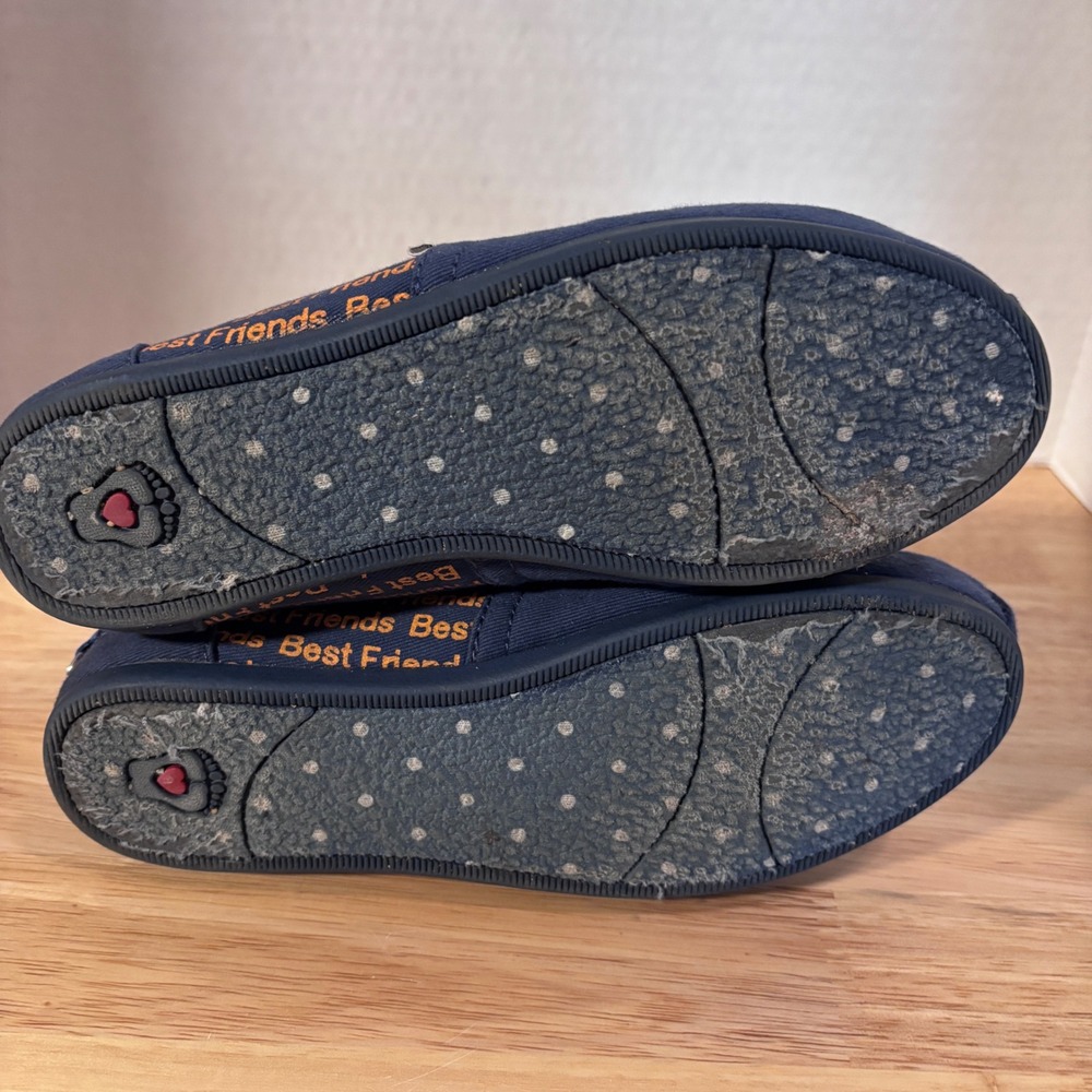 BOBS from Skechers Women Navy Blue Best Friends Espadrille Flats Shoes Size 6 - Picture 10 of 10
